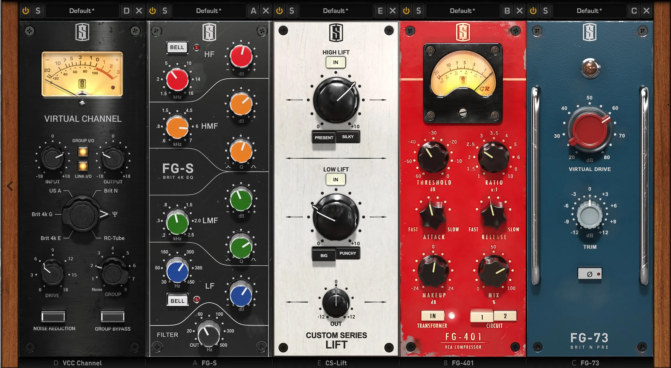 Channel strip plugins